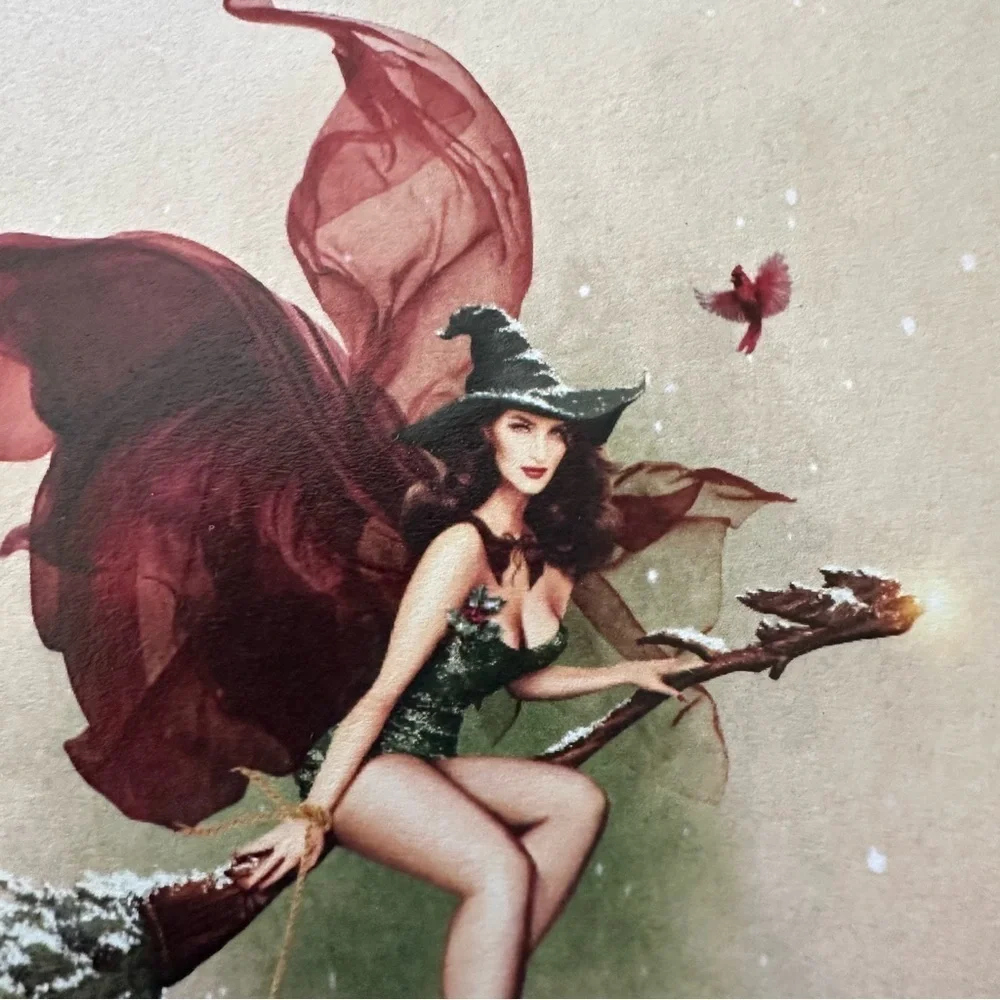 Christine McConnell Halloween DIY Queen Witch Craft Art Signed Holiday Print‎